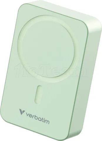 Photo de Batterie externe sans fil magnétique Verbatim Charge'n'Go Essentials - 20000mAh (Vert)