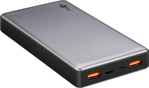 Photo de Batterie externe USB-A/C Goobay QC3.0 - 15000mAh (Gris)