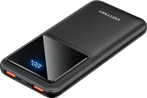 Photo de Batterie externe USB avec écran Vention - 10000mAh 22.5W (Noir)