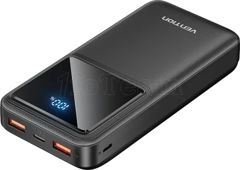 Photo de Batterie externe USB avec écran Vention - 20000mAh 22.5W (Noir)