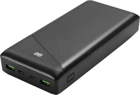 Photo de Batterie externe USB Deltaco - 30000mAh (Noir)