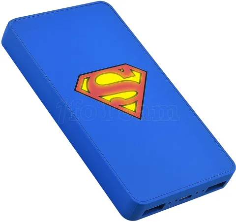 Photo de Batterie externe USB Emtec Essentials SuperMan - 5000mAh (Bleu)