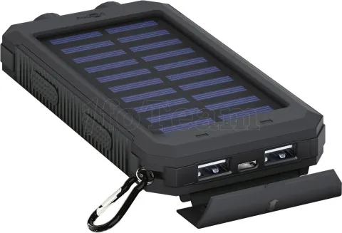 Photo de Batterie externe USB Goobay avec panneau solaire - 8000mAh (Noir)