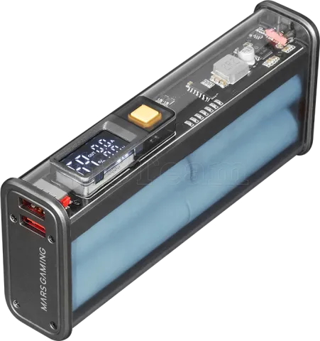 Photo de Batterie externe USB Mars Gaming MPK - 20000mAh (Transparent/Noir)