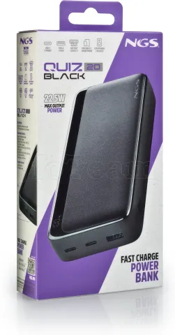 Photo de Batterie externe USB NGS Quiz 20 - 20000mAh (Noir)