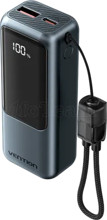 Photo de Batterie externe Vention FKOH0 10000mAh + 1x USB-C (Gris)