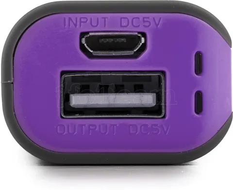 Photo de Batterie USB portable NGS Powerpump 2200 mAh pour smartphones (Gris/Violet)