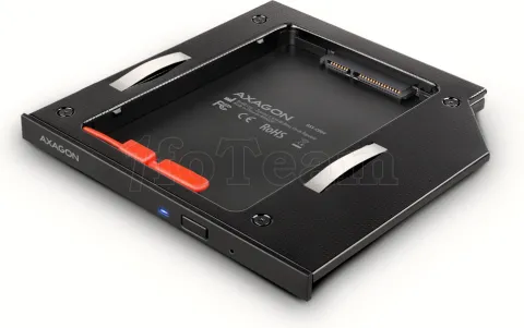 Photo de Berceau Axagon 2,5" dans une baie de 5,25" Slim