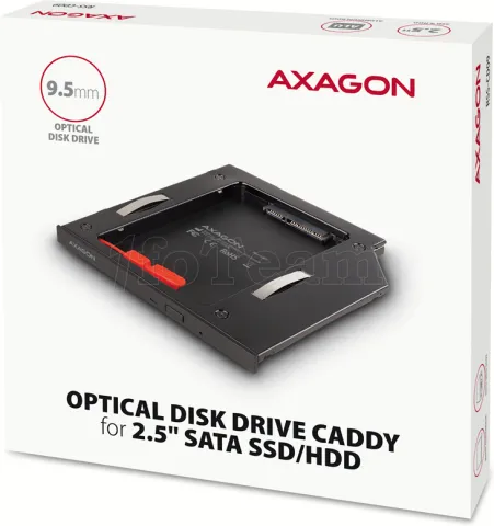 Photo de Berceau Axagon 2,5" dans une baie de 5,25" Slim