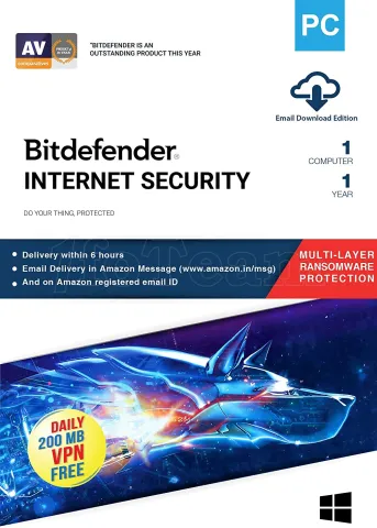 Photo de Bitdefender Internet Security - 1 appareil / 1 an (OEM)