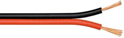 Photo de Bobine de câble haut-parleur Goobay 2x 0,75 mm² 100m (Noir/Rouge)