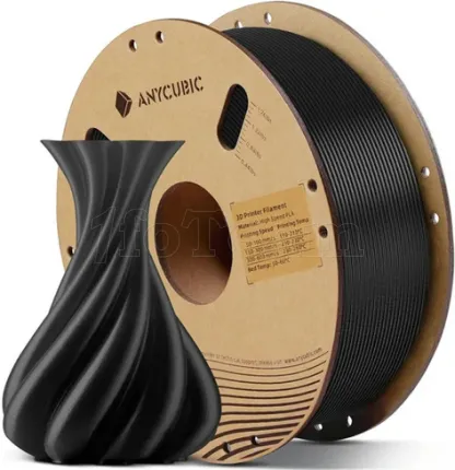 Photo de Bobine de Filament Anycubic PLA 3D Noir Ø1,75mm - 1kg