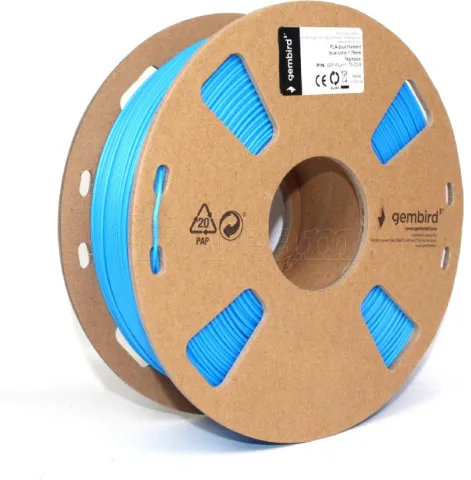 Photo de Bobine de Filament PLA 3D Gembird Bleu Ø1.75mm - 1kg