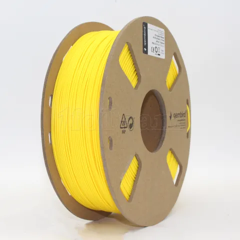 Photo de Bobine de Filament PLA 3D Gembird Jaune Ø1.75mm - 1kg