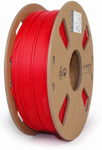 Photo de Bobine de Filament PLA 3D Gembird Rouge Ø1.75mm - 1kg
