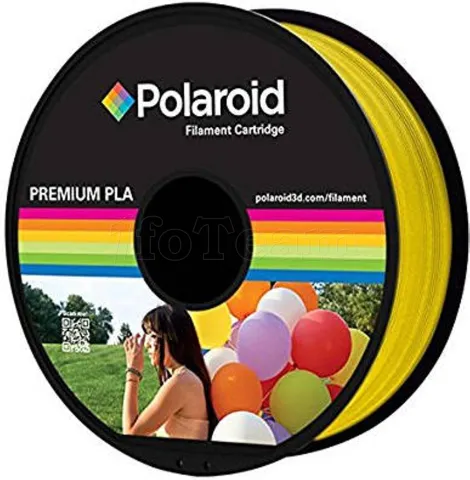 Photo de Bobine de Filament PLA Polaroid Premium 1,75 mm - 1Kg (Transparent Jaune)