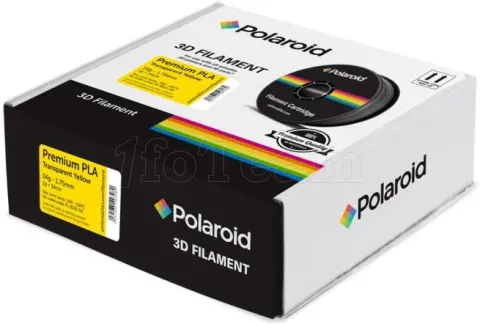 Photo de Bobine de Filament PLA Polaroid Premium 1,75 mm - 1Kg (Transparent Jaune)