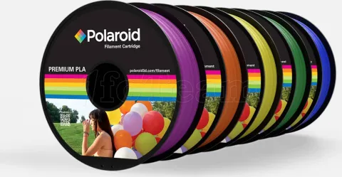 Photo de Bobine de Filament PLA Polaroid Premium 1,75 mm - 1Kg (Transparent Jaune)