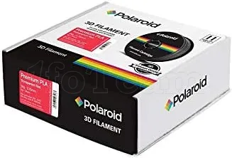 Photo de Bobine de Filament PLA Polaroid Premium 1,75 mm - 1Kg (Transparent Rouge)