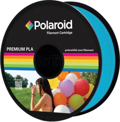 Photo de Bobine de Filament PLA Polaroid Premium 1,75mm - 1Kg (Bleu)