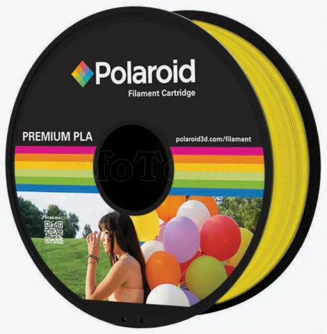 Photo de Bobine de Filament PLA Polaroid Premium 1,75mm - 1Kg (Jaune)