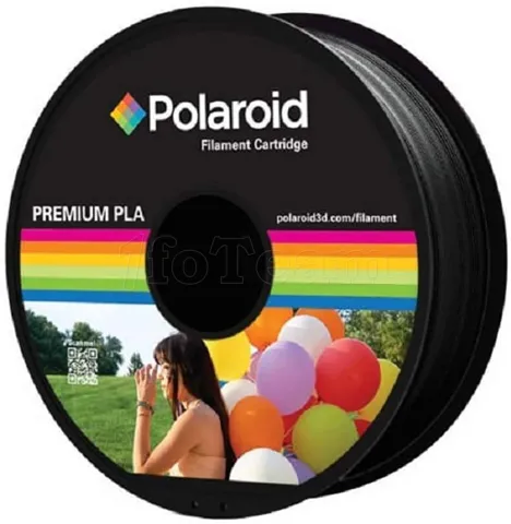 Photo de Bobine de Filament PLA Polaroid Premium 1,75mm - 1Kg (Noir)