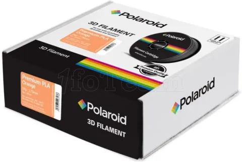 Photo de Bobine de Filament PLA Polaroid Premium 1,75mm - 1Kg (Orange)