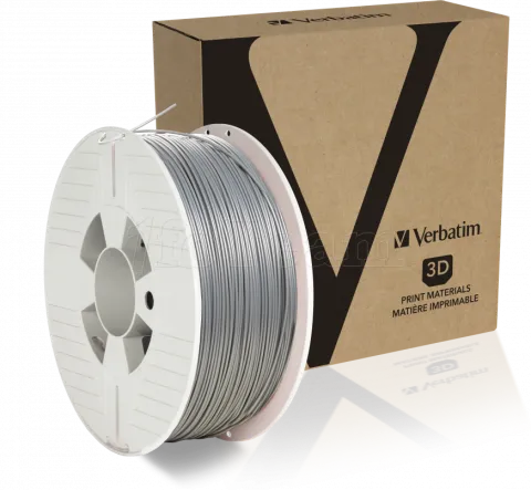 Photo de Bobine de Filament PLA Verbatim 1,75 mm - 1 Kg (Gris)