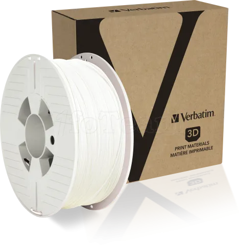 Photo de Bobine de Filament PLA Verbatim Ø1,75mm - 1 Kg (Blanc)