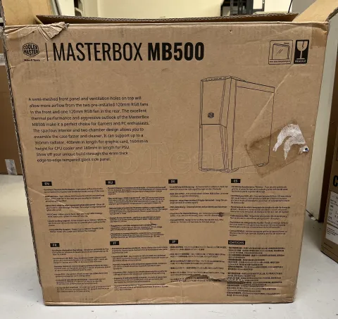 Photo de Boitier ATX Cooler Master MasterBox MB500L avec panneau vitré (Noir)