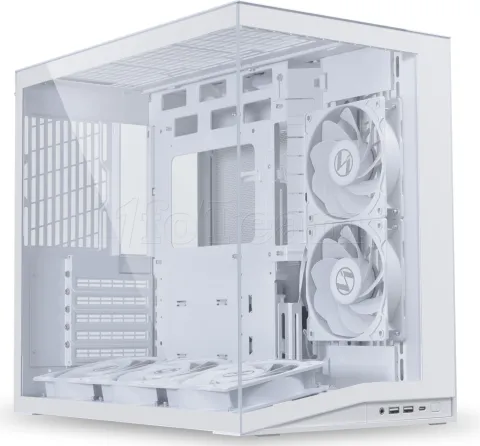 Photo de Boitier Cube ATX Lian-Li O11 Dynamic Mini Flow V2 avec panneau vitré (Blanc)