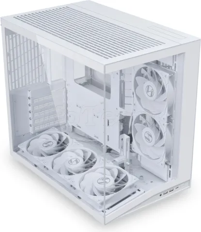 Photo de Boitier Cube ATX Lian-Li O11 Dynamic Mini Flow V2 avec panneau vitré (Blanc)