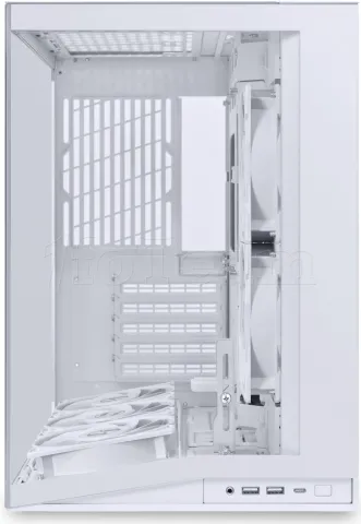 Photo de Boitier Cube ATX Lian-Li O11 Dynamic Mini Flow V2 avec panneau vitré (Blanc)