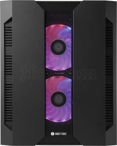 Photo de Boitier Cube Micro ATX Chieftec Chieftronic M2 RGB avec panneaux vitrés (Noir)