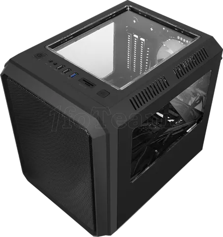 Photo de Boitier Cube Micro ATX iTek QBO 8 Evo RGB avec fenêtre (Noir)