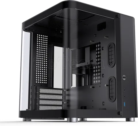 Photo de Boitier Cube Micro ATX Jonsbo TK-1 2.0 avec panneau vitré (Noir)