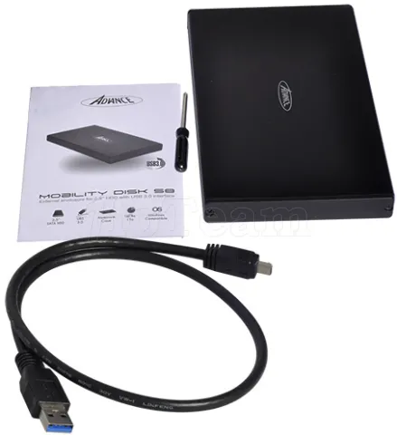 Photo de Boitier externe Advance Mobility Disk S8 BX-208U3 USB 3.0 - 2"1/2 S-ATA (Noir)