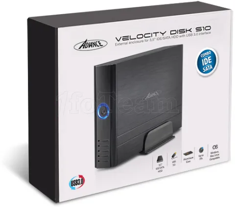 Photo de Boitier externe Advance Velocity Disk S10 USB 3.0 - 3"1/2 IDE + S-ATA