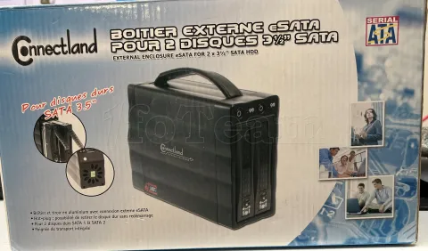 Photo de Boitier Externe Connectland Dual Serial ATA (2 HDD) vers E-SATA - 3"1/2 -- Id : 139476