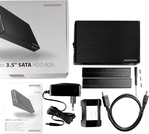 Photo de Boitier externe USB 3.0 Axagon Aline EE35-XA3 - S-ATA 3,5" (Noir)