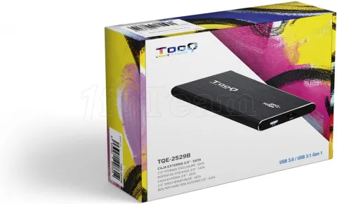Photo de Boitier externe USB 3.0 TooQ TQE-2529 - S-ATA 2,5" (Noir)