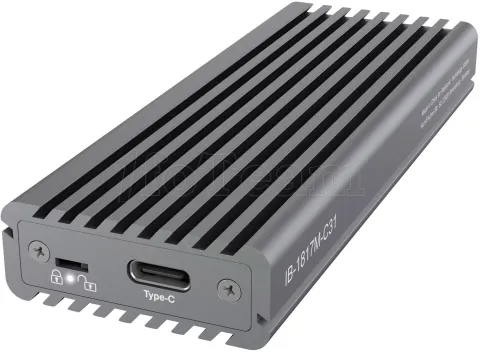 Photo de Boitier externe USB 3.1 Icy Box IB-1817M-C31 - NVMe M.2 Type 2280 (Gris)