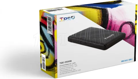 Photo de Boitier externe USB 3.1 TooQ TQE-2500 - S-ATA 2,5" (Noir)