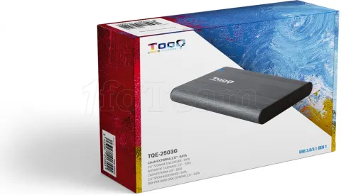 Photo de Boitier externe USB 3.1 TooQ TQE-2503 - S-ATA 2,5" (Gris)