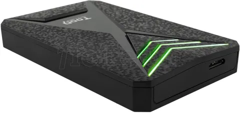 Photo de Boitier externe USB 3.1 TooQ TQE-2550 RGB - S-ATA 2,5" (Noir)