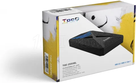 Photo de Boitier externe USB 3.1 TooQ TQE-2550BL - S-ATA 2,5" (Noir)
