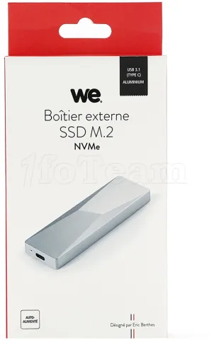 Photo de Boitier externe USB 3.1 We - S-ATA M.2 (Argent)