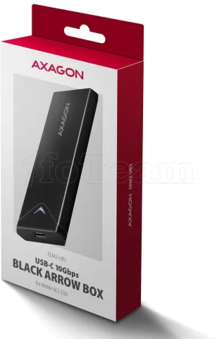 Photo de Boitier externe USB 3.2 Axagon EEM2-UB2 - NVMe M.2 Type 2280 (Noir)