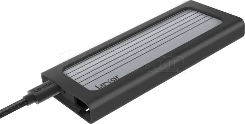 Photo de Boitier externe USB 3.2 Lexar E10 - S-ATA/NVMe M.2 Type 2280 (Argent)