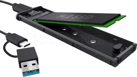 Photo de Boitier externe USB 3.2 Trust - NVMe M.2 (Noir)
